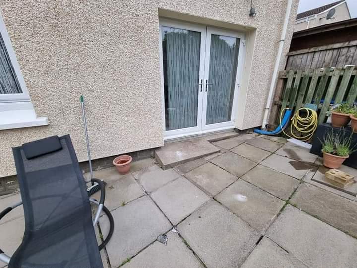 Entrance threshold before step construction